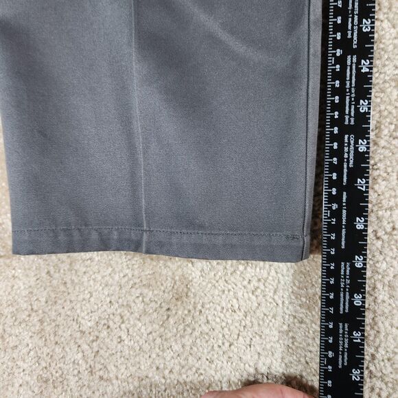 DOCKERS Signature Khaki 34x29 Straight Fit D2 Flat Front Gray #216 - Picture 8 of 9